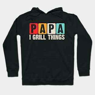 I Grill Things Funny Papa BBQ Grill Theme Hoodie